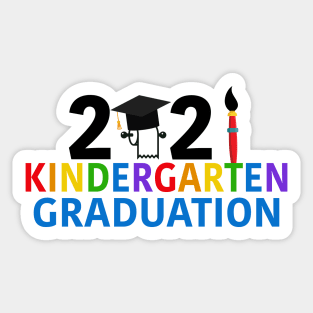 2021 Kindergarten Graduation Cute Kids Sticker